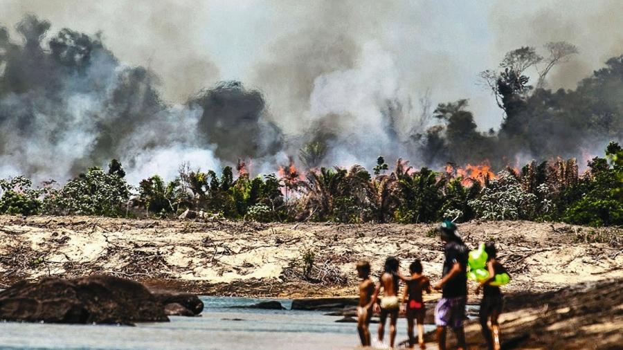 Milhares de ribeirinhos foram expulsos do Xingu para construir Belo Monte e a vegetação de ilhas e beiradões foi incendiada Milhares de ribeirinhos foram expulsos do Xingu para construir Belo Monte e a vegetação de ilhas e beiradões foi incendiada