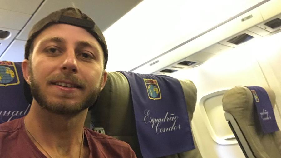 Luan Cassadanta viajou de graça com avião da FAB em 2019 - Arquivo pessoal
