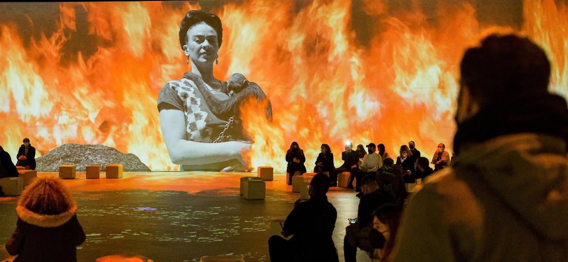 Exposição "Frida Kahlo - Uma Biografia Imersiva" - Divulgação/Midiorama