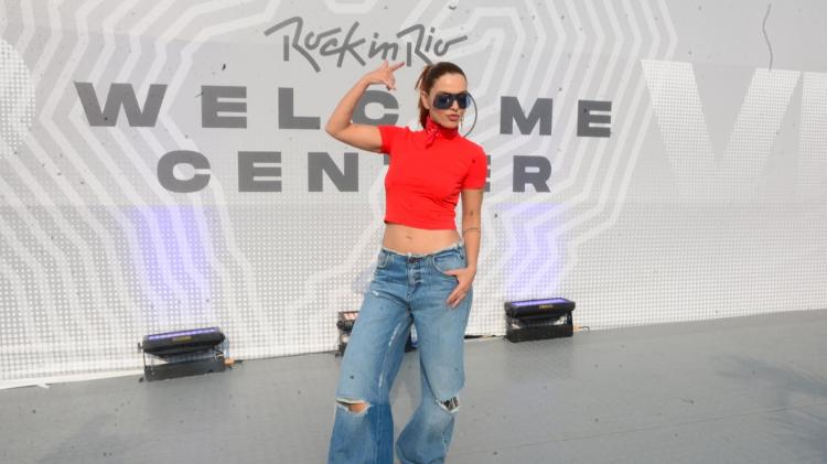 21.set.2024 - Giovanna Lancellotti no sexto dia de Rock in Rio