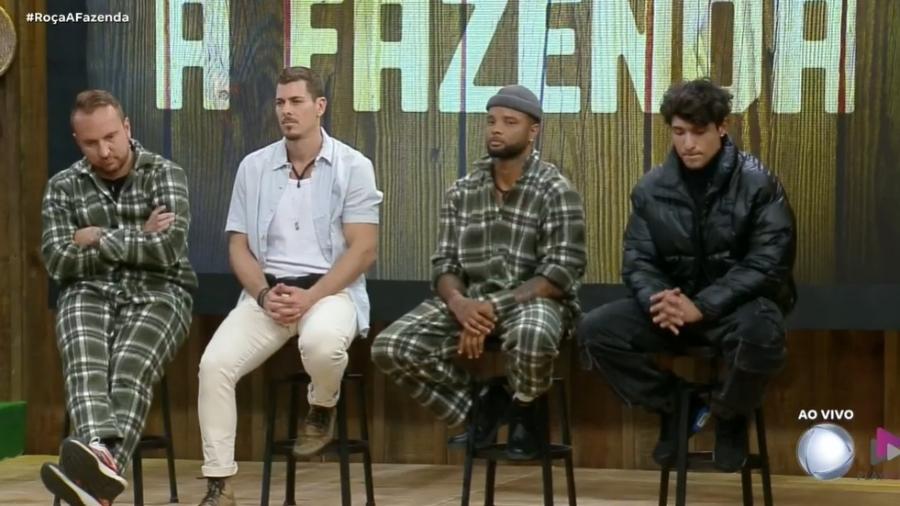 A Fazenda 16:  Zé Love, Sacha, Zaac e Cauê estão na terceira roça