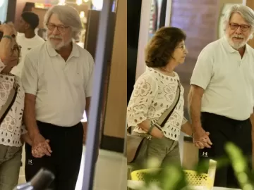 Aos 83 anos, Sérgio Chapelin faz rara aparição ao lado da esposa