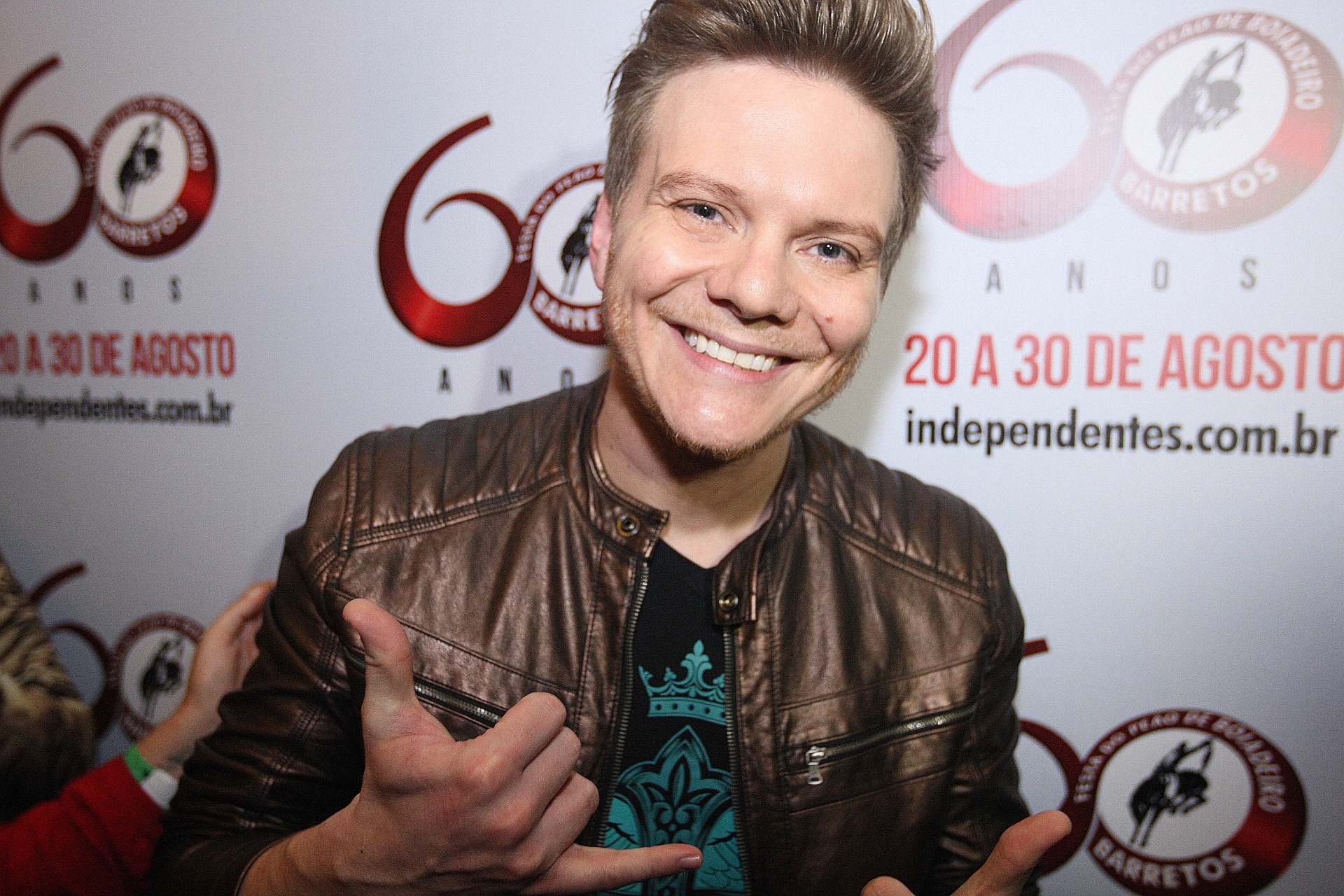 29.jul.2015 - Michel Teló também esteve presente no evento de lançamento da Festa do Peão de Barretos 2015, que acontece entre os dias 20 e 30 de agosto - Reinaldo Canato /UOL