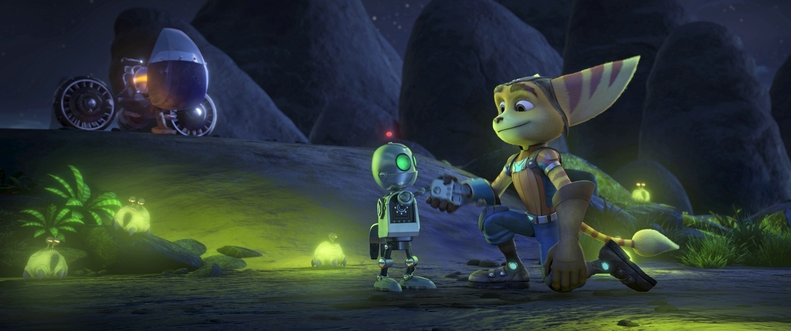 Cena do filme "Heróis da Galáxia: Ratchet e Clank" - Divulgação
