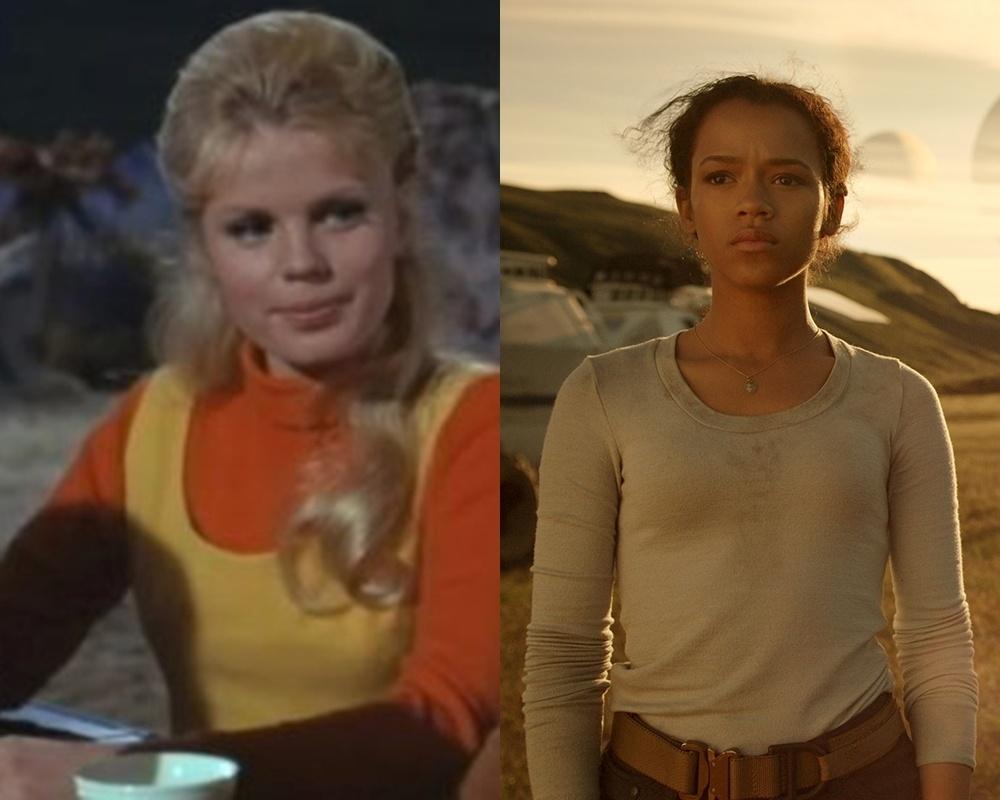 "Perdidos no Espaço": original x nova versão - Judy - Reprodução e Divulgação/Montagem UOL