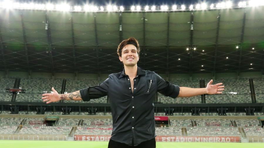 Luan Santana visita Mineirão antes de gravação de DVD - Clayton Felizardo / Brazil News