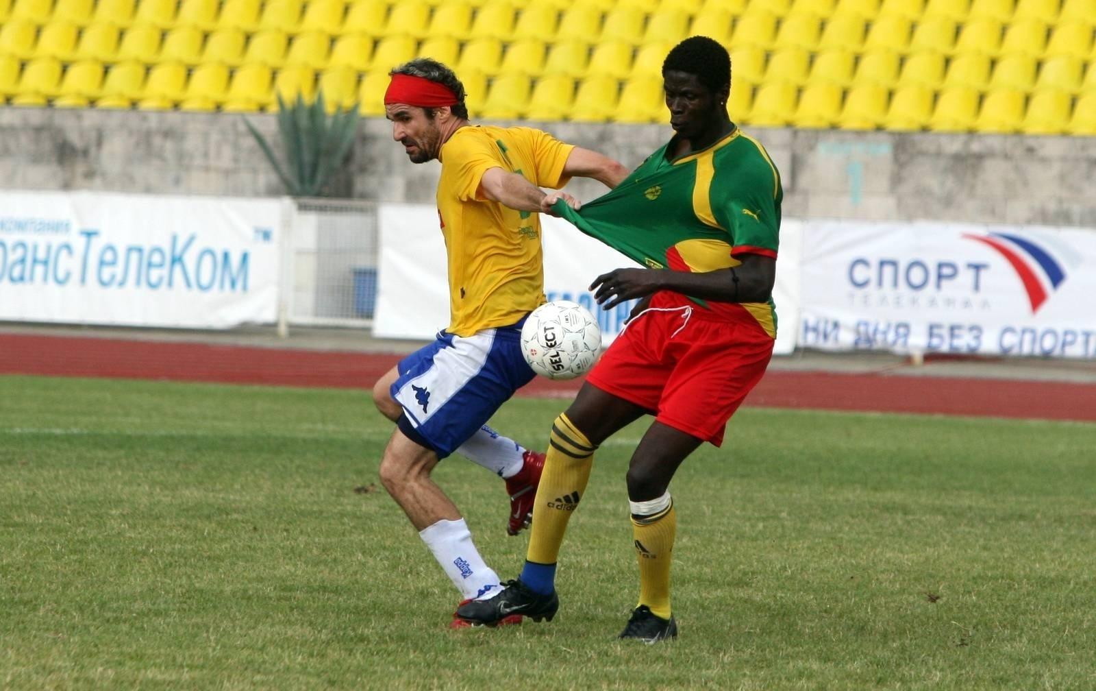 Seleção brasileira com famosos vence equipe de Camarões na Copa de artistas na Rússia em 2007 - Cleomir Tavares/Divulgação