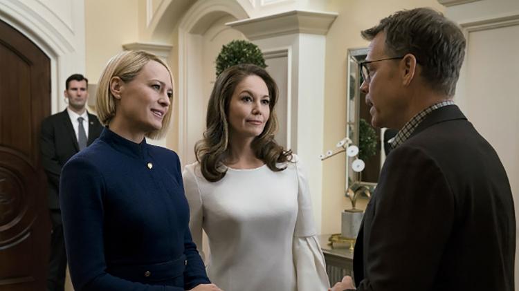 Greg Kinnear, Diane Lane e Robin Wright em cena da última temporada de "House of Cards" - Divulgação - Divulgação