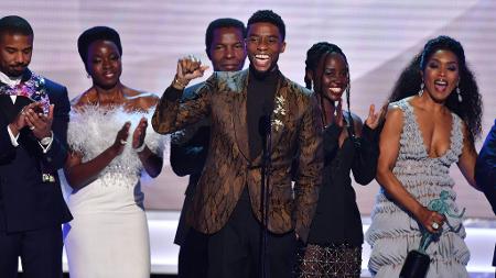 "Pantera Negra" vence o SAG Awards de melhor elenco - Frederic J. BROWN / AFP