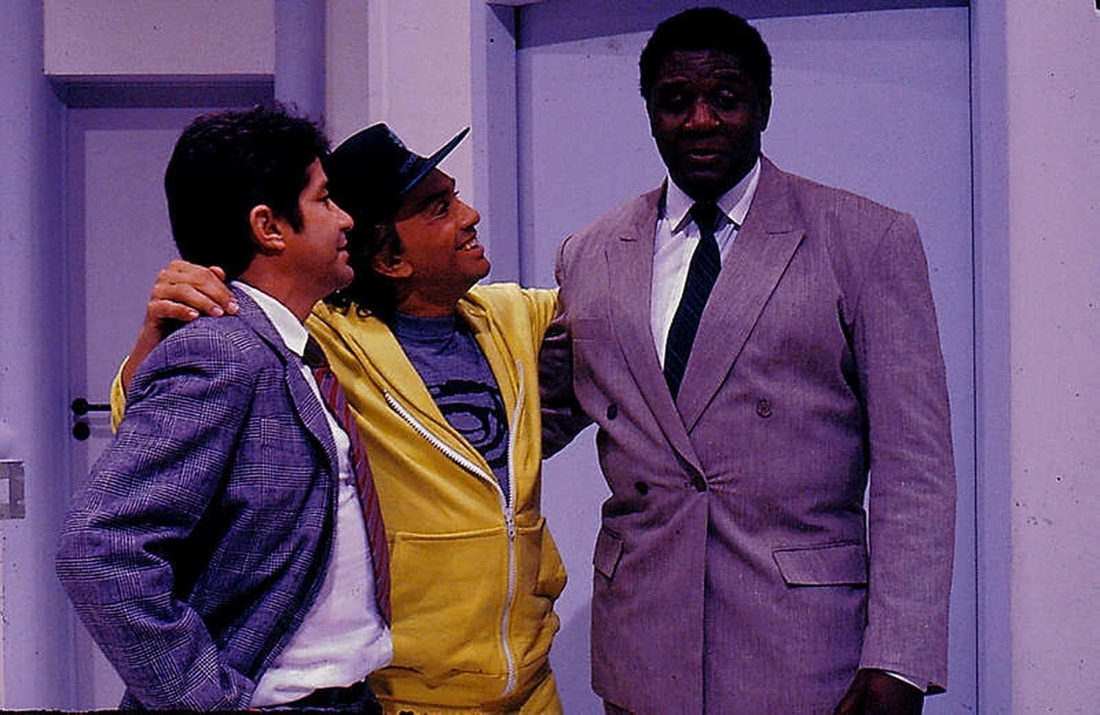 João Carlos Barroso com Dedé e Toni Tornado n'Os Trapalhões - TV Globo/Divulgação