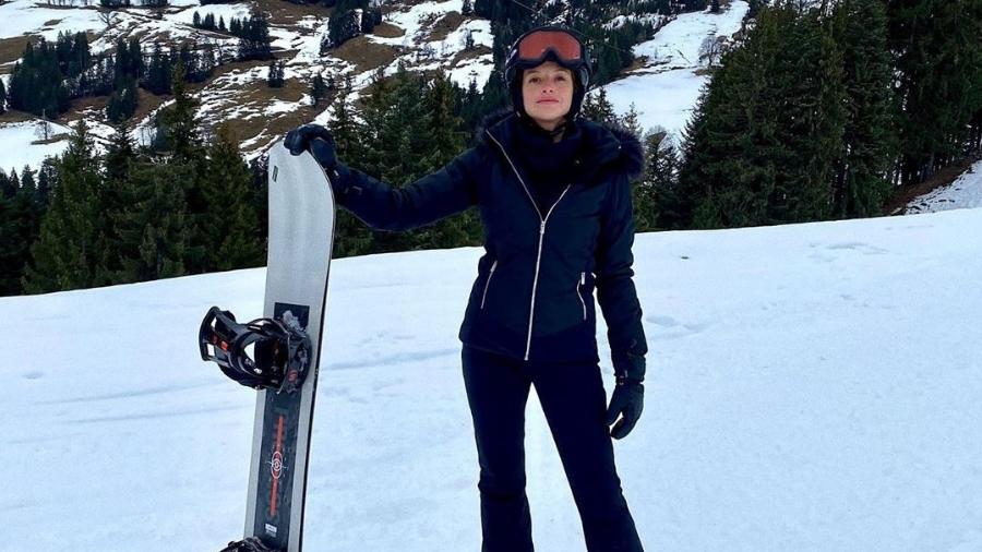 Agatha Moreira, esquiando na Áustria - Reprodução/Instagram