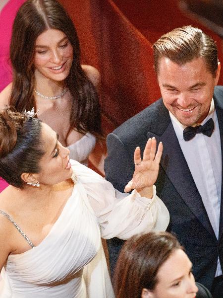 Leonardo DiCaprio e Camila Morrone no Oscar - Getty Images