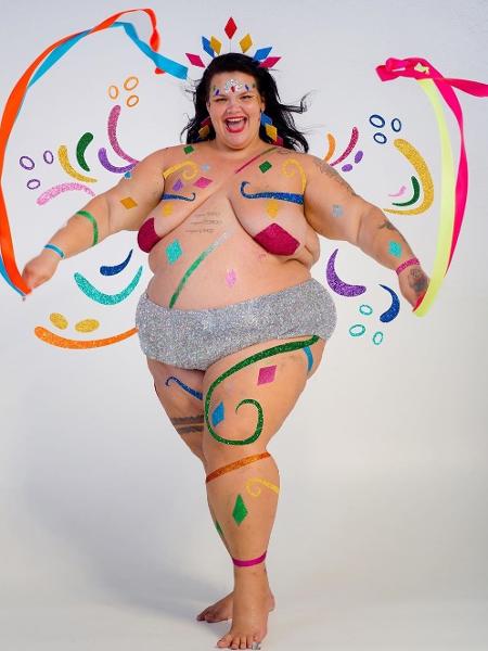 Thais Carla pintada de Globeleza para o Carnaval - Reprodução/Instagram