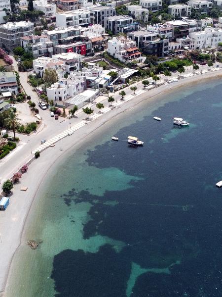 Praia em Mugla, na Turquia
