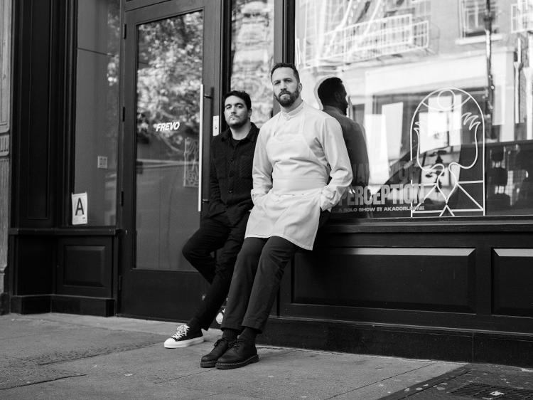 O português Bernardo Silva e o chef brasileiro Franco Sampogna, sócios do Frevo O português Bernardo Silva e o chef brasileiro Franco Sampogna, sócios do Frevo