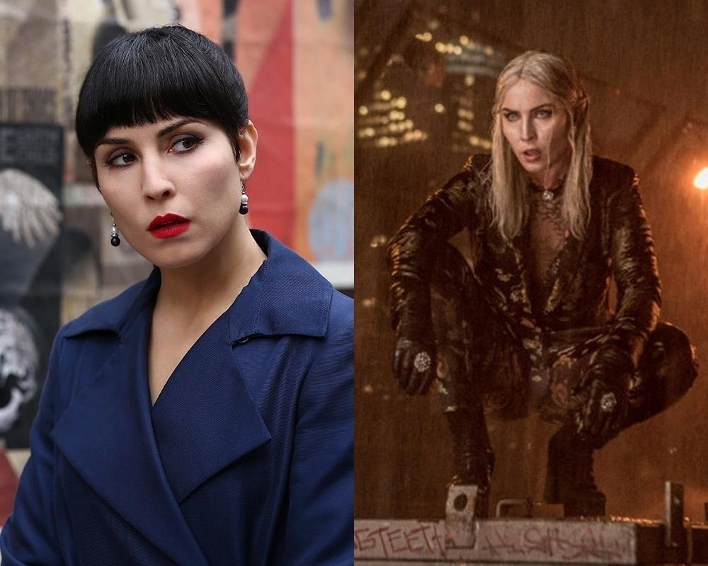 Noomi Rapace em "Onde Está Segunda?" e "Bright" - Reprodução e Montagem UOL