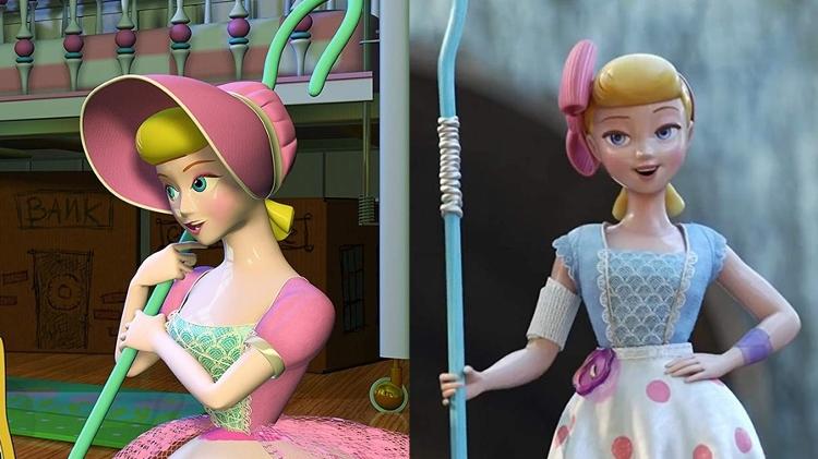 Antes e depois - Montagem sobre Divulgação/Disney/Pixar - Montagem sobre Divulgação/Disney/Pixar