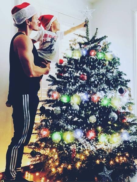 Ex-marido de Naya Rivera, Ryan Dorsey, com o filho Josey - Reprodução/Instagram