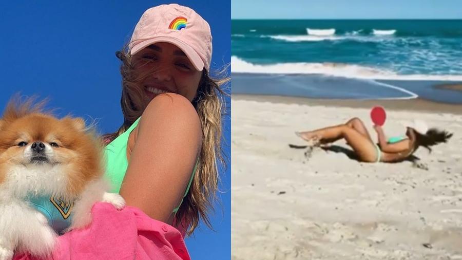 Rafa Kalimann leva tombo em praia com amigos - Reprodução/Instagram