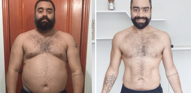 Ele perdeu 44 kg em um ano sem deixar de comer pizza às sextas