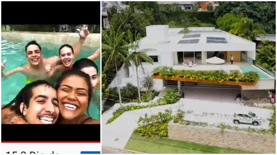 Camila Loures se divertiu com amigos em sua nova mansão de luxo - Reprodução: YouTube
