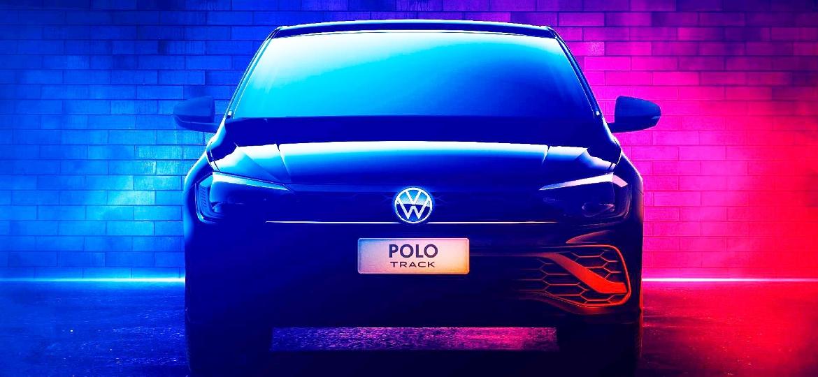 Polo Track chega ao mercado brasileiro em abril ainda mais simples do que o Polo 2023, cujas versões turbinadas ficaram menos potentes e perderam freios a disco nas rodas traseiras - Divulgação
