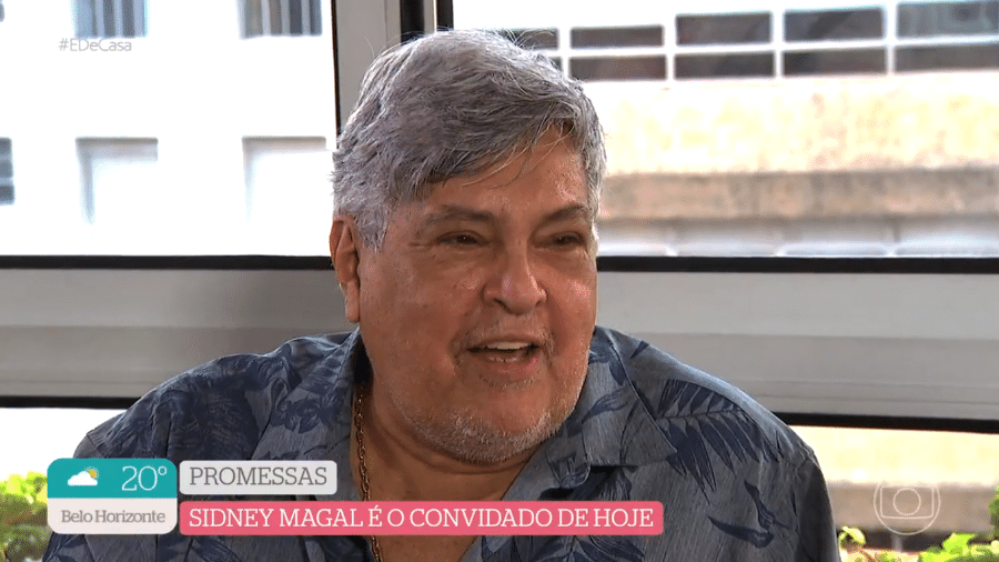 Sidney Magal lembra início do relacionamento com a mulher, Magali West - Reprodução/Globoplay