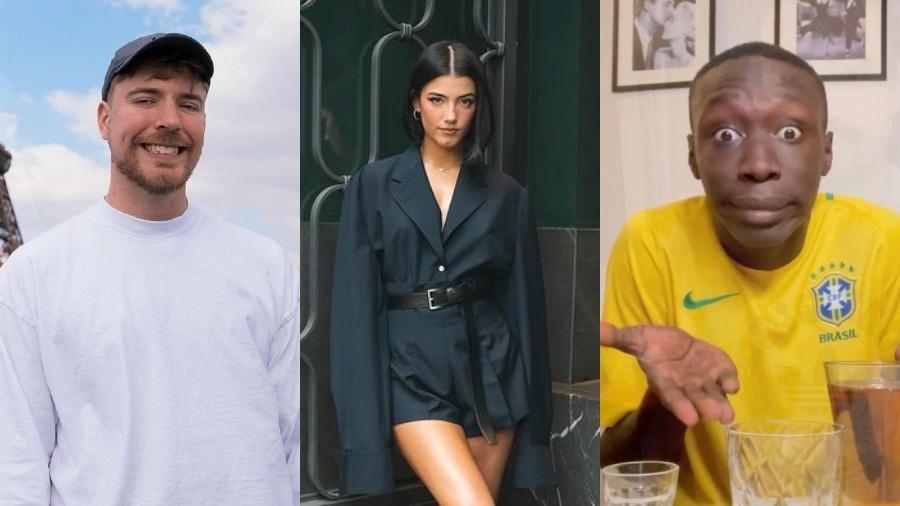 MrBeast, Charli D'Amelio e Khaby Lame estão entre os 10 maiores influenciadores do mundo