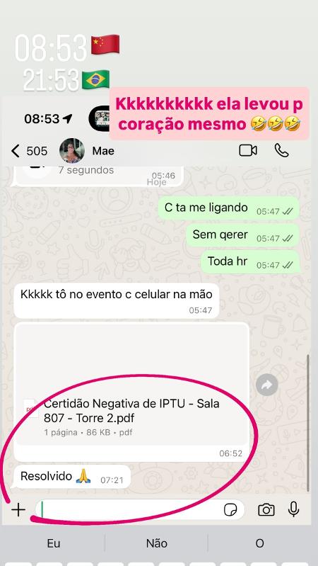 Virginia Fonseca mostra que sua mãe pagou dívida de imóvel em Londrina Virginia Fonseca mostra que sua mãe pagou dívida de imóvel em Londrina