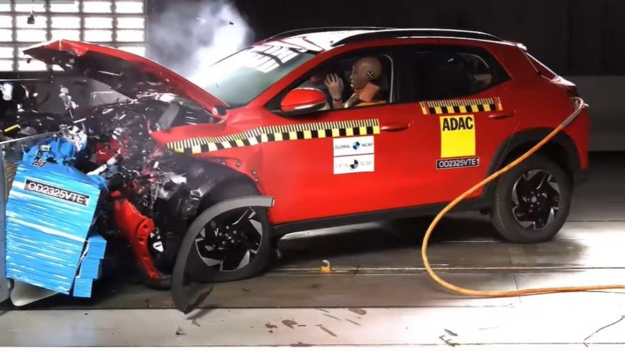 Volkswagen Tera em crash test do Latin NCAP Volkswagen Tera em crash test do Latin NCAP
