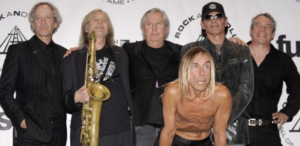 O saxofonista Steve Mackay (segundo da esquerda p/ direita) no evento do Rock and Roll Hall of Fame em 2010 - EFE