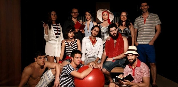 Elenco da peça "Os Veranistas", com dramaturgia e direção de Renato Andrade - Divulgação