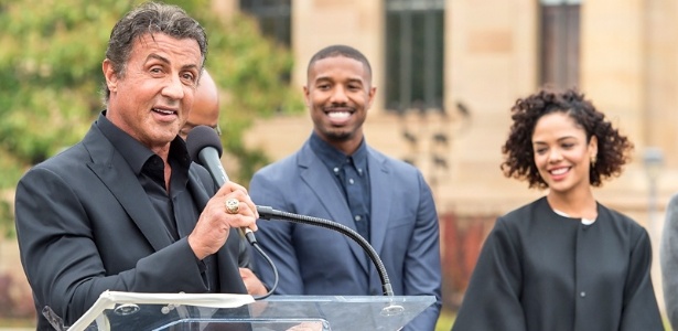 Sylvester Stallone e elenco participam de evento de divulgação de "Creed" na Filadélfia - Gilbert Carrasquillo/Getty Images