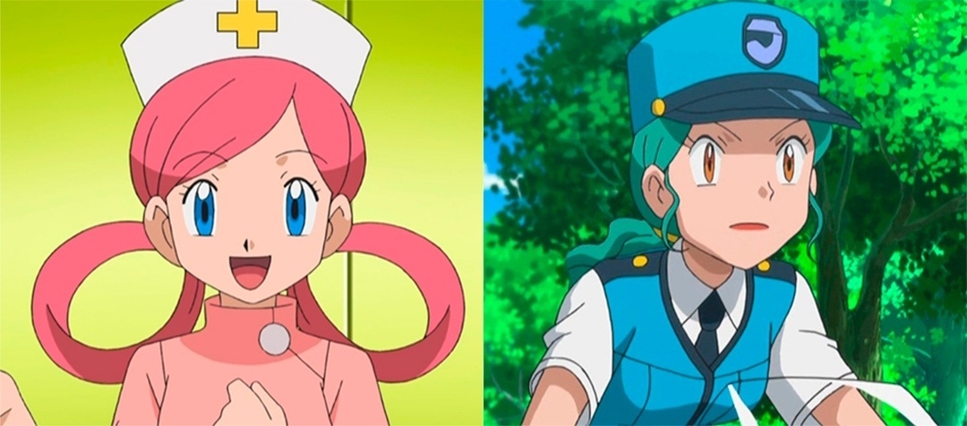 Imagem ilustrativa - 10 coisas que não podem faltar no próximo Pokémon/ Enfermeiras Joy e Oficiais Jenny - Reprodução