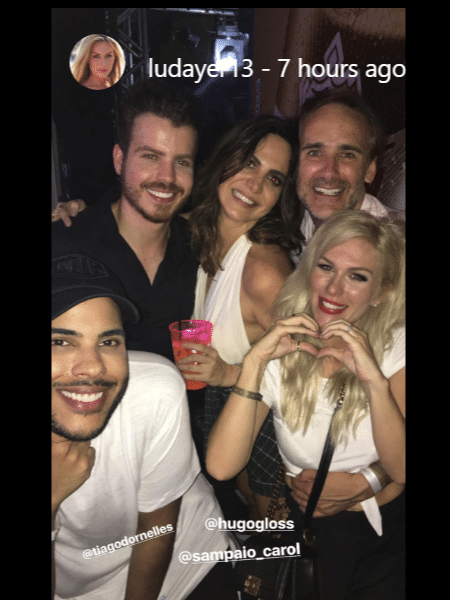 Ludmila Dayer comemora com o marido e amigos seu aniversário - Reprodução/Instagram - Reprodução/Instagram
