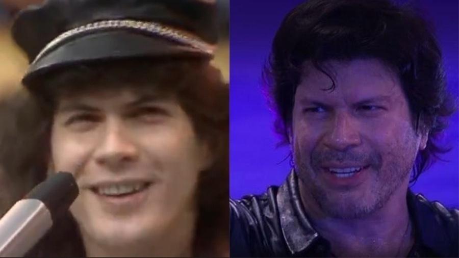  Líder da banda RPM, que vendeu 500 mil cópias do disco "REvoluções por Minuto" em meados dos anos 80, Paulo Ricardo também cantou seus sucessos no "Cassino do Chacrinha". Na ocasião o cantor estava nos seus 20 e poucos anos - Reprodução