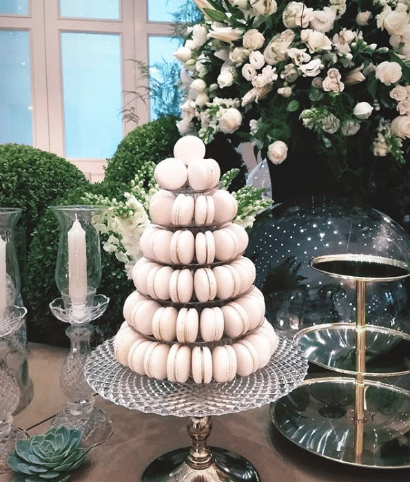 Macarons também fizeram parte da mesa de docdes - Reprodução/Instagram
