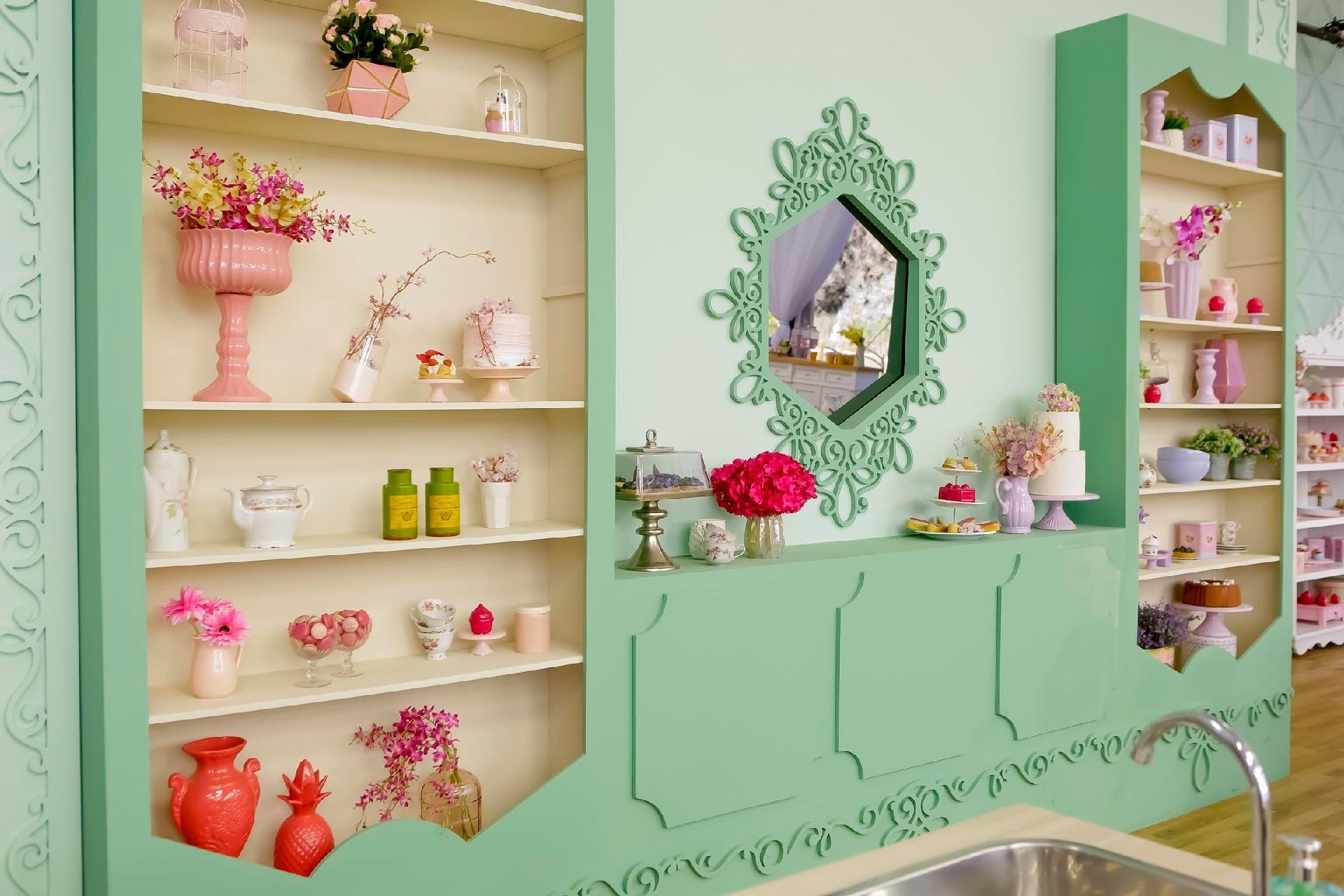 Cenário da quarta temporada do "Bake Off Brasil", reality culinário do SBT - Gabriel Cardoso/SBT