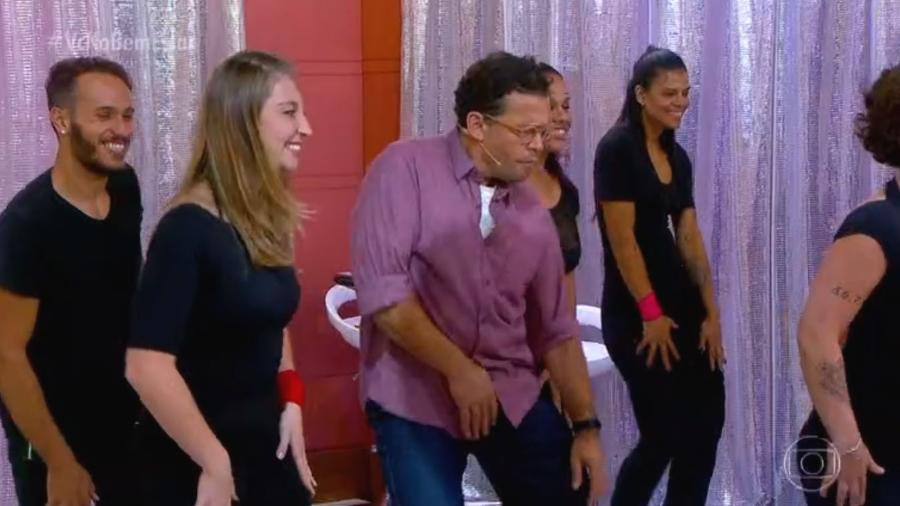 Fernando Rocha dança no "Bem Estar" - Reprodução/Globo