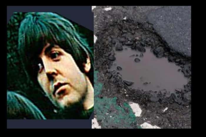 Com quem este buraco flagrado no Reino Unido se parece? - Reprodução/Lancashire Evening Post