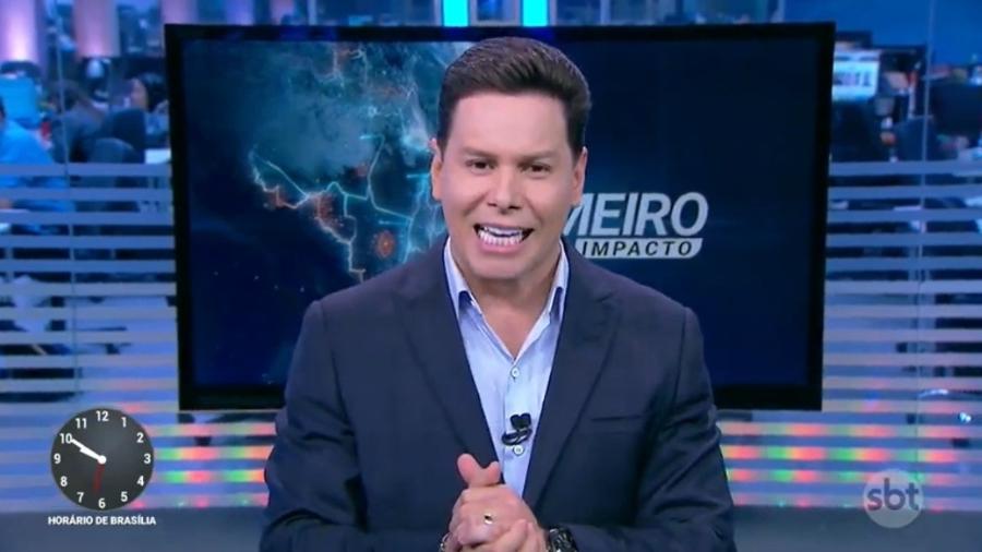 Marcão do Povo voltou a apresentar o "Primeiro Impacto" nesta segunda-feira (18) - Reprodução/SBT
