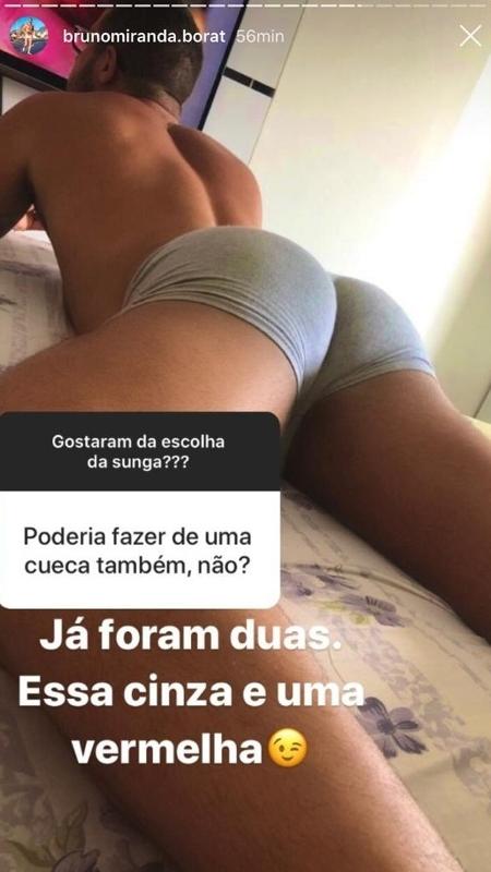 Bruno Miranda leiloa cuecas e sungas no Instagram - Reprodução/ Instagram - Reprodução/ Instagram