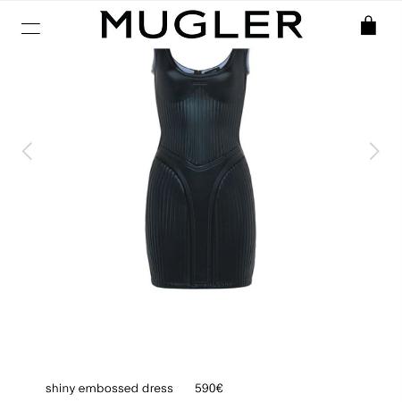vestido - Reprodução/Mugler - Reprodução/Mugler