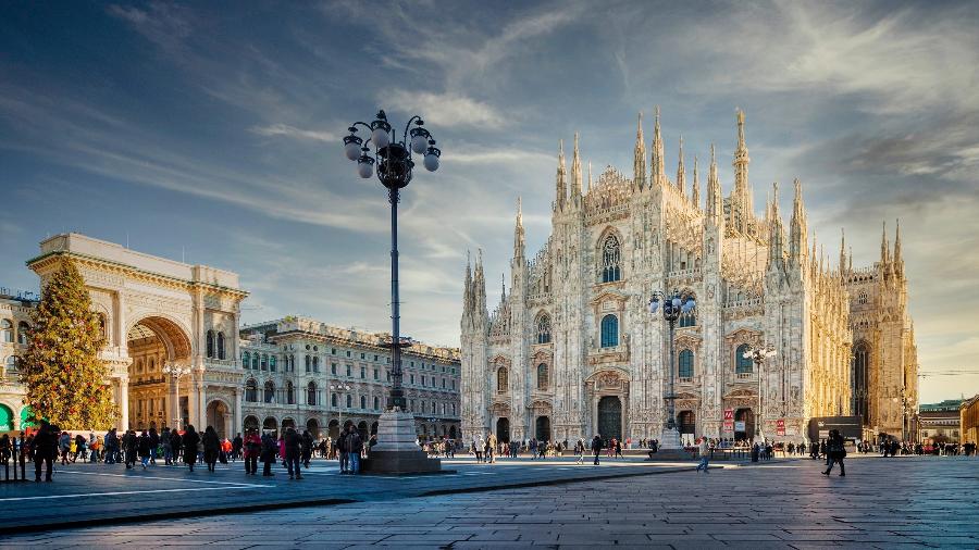 A cidade italiana de Milão (na foto, com a Catedral em destaque) é onde fica a Università Commerciale Luigi Bocconi - Getty Images/iStockphoto