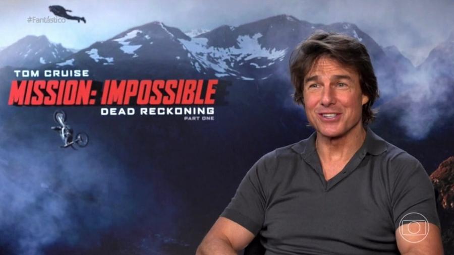 Tom Cruise diz que já conversou com diretor de "Missão Impossível" em rodar o filme no Brasil - Reprodução/Globo