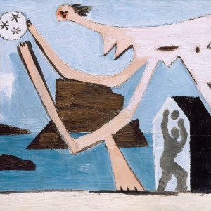 Joueurs de ballon sur la plage, Pablo Picasso, óleo sobre tela, 24 x 34,9 cm, Musée national Picasso-Paris - RMN-Grand Palais (Musée national Picasso-Paris) / Ojéda René-Gabriel © Succession Picasso, 2015 © Succession Pablo Picasso / AUTVIS, Brasil, 2016