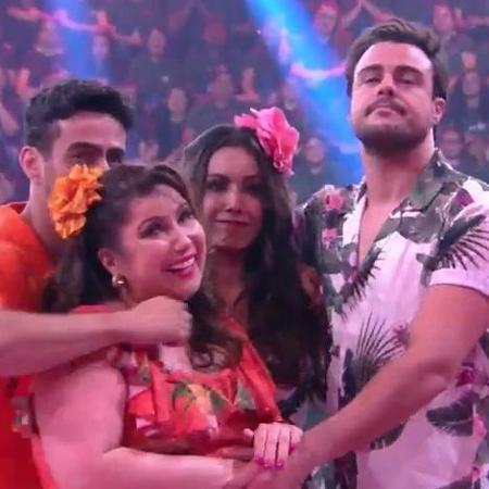 Mariana e Joaquim Lopes disputaram ponto a ponto a última vaga da competição no ritmo da salsa - Reprodução/TV Globo - Reprodução/TV Globo