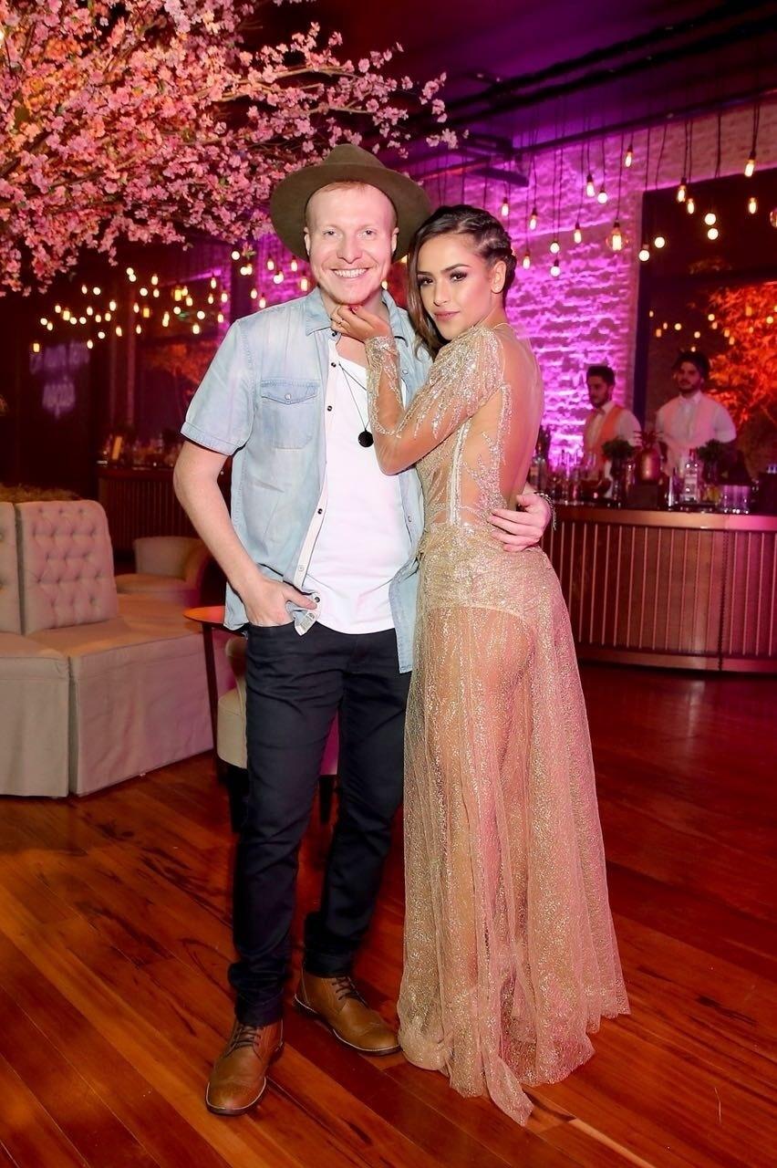 A aniversariante Gabi Luthai com o namorado, Téo Teló, irmão de Michel Teló - Manuela Scarpa/Brazil News