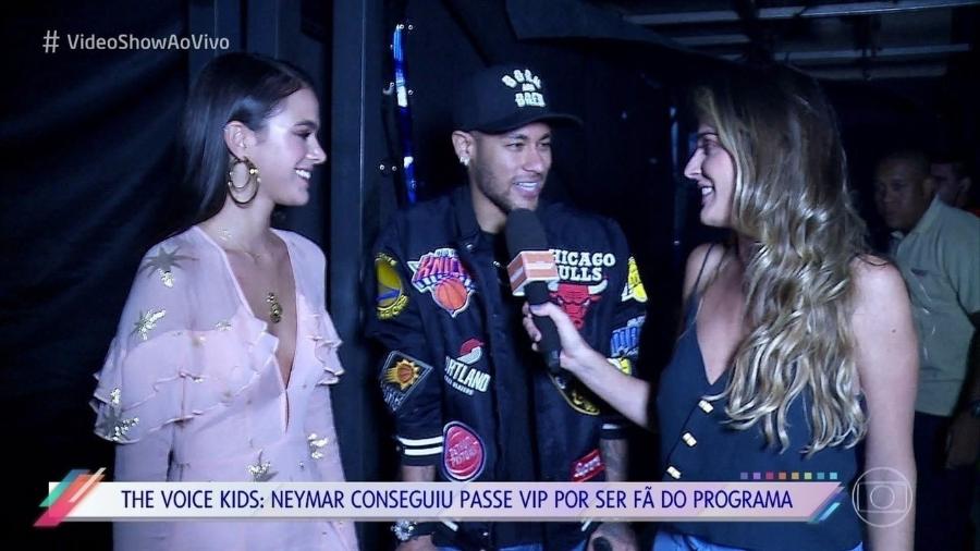 Neymar e Bruna Marquezine dão primeira entrevista juntos para o "Vídeo Show" - Reprodução/TV Globo