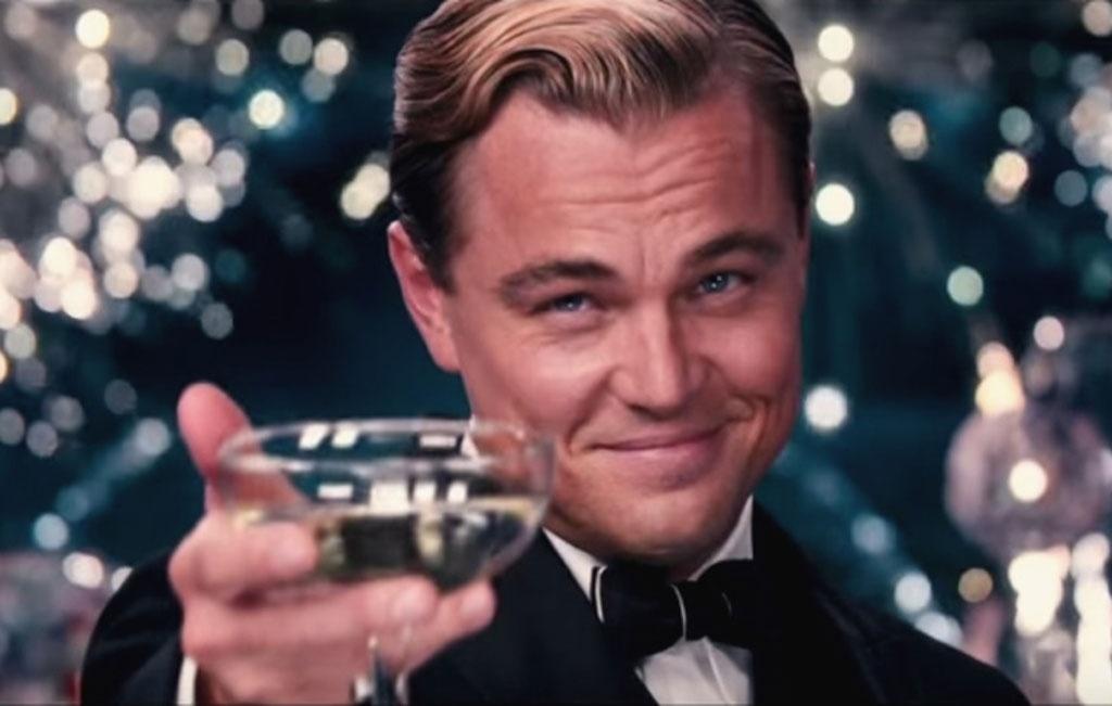 Leonardo DiCaprio em cena em "O Grande Gatsby" (2013) - Reprodução